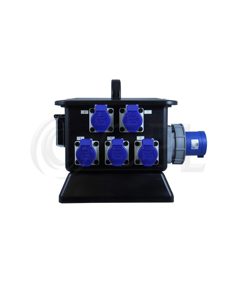 Hire or rent 63 Single Power Rubber Box Distro - Outputs 2 x
